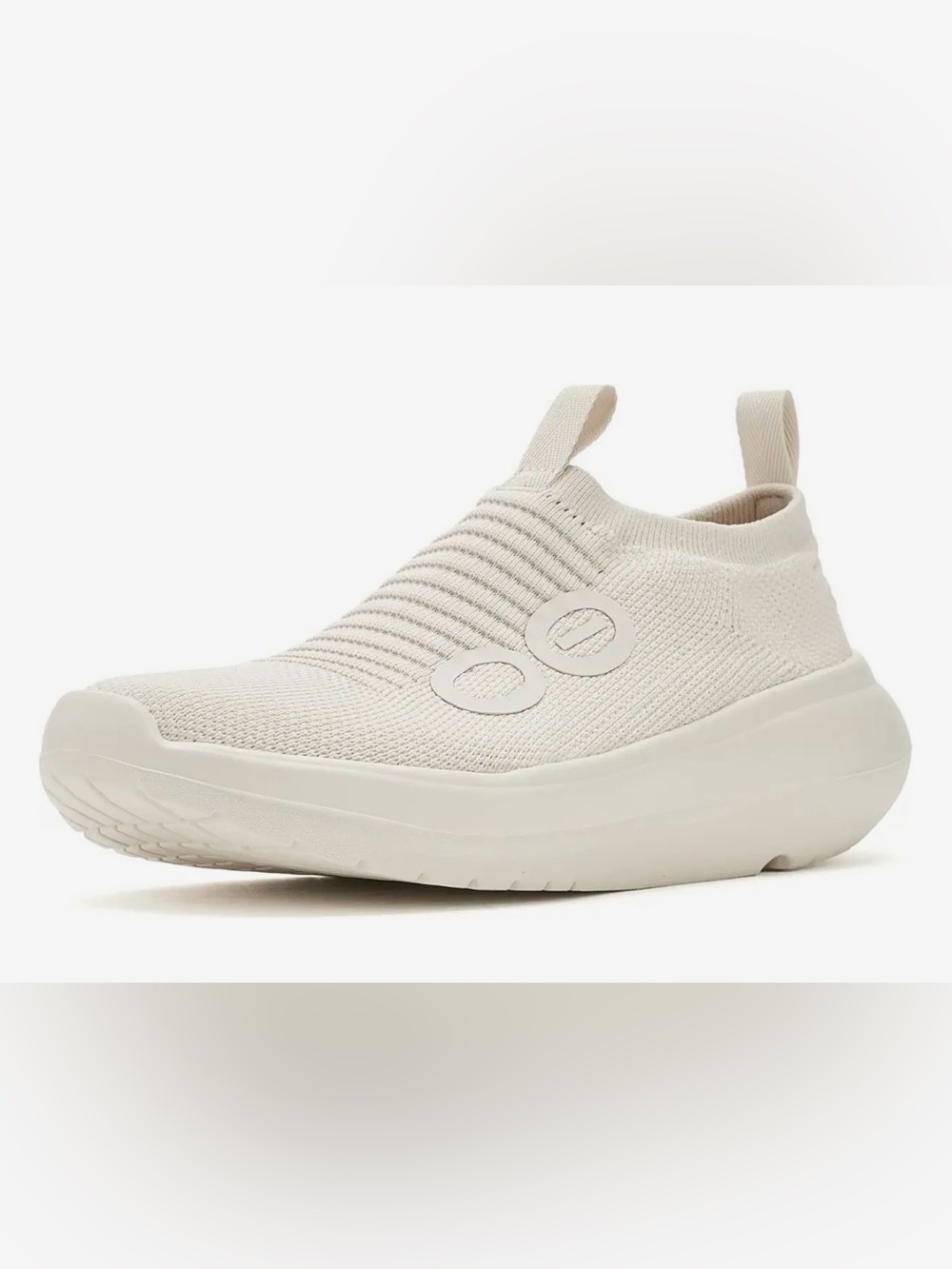 OOFOS® Oomy Zen comfy sneakers Slip-On Knit Women's Sneakers in OffWhite size 10
